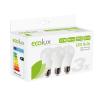 ECOLUX LED žárovka 3-pack, klasický tvar, 12W, E27, 3000K, 270°, 1080lm, 3ks v balení cena za balení 3 ks