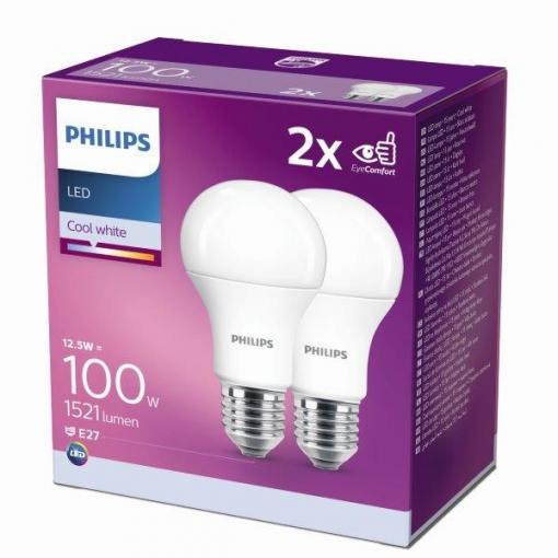 LED žárovka Philips E27 12,5W 4000K 230V A60  SET2ks  P726959 cena za balení 2 ks