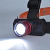 Solight LED čelová nabíjecí svítilna, 3W,150lm, zoom, Li-ion, USB - WN36