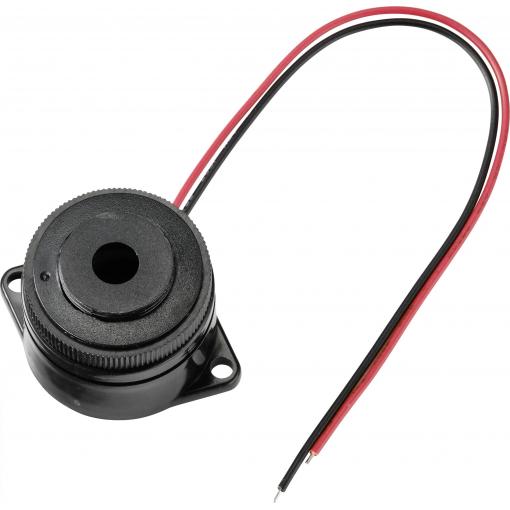 TRU COMPONENTS TC-9202120 piezo bzučák Hlučnost: 75 dB Napětí: 12 V/DC nepřerušovaný tón 1 ks