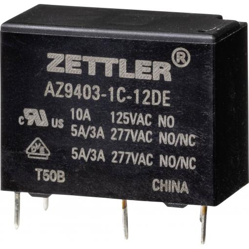 Zettler Electronics AZ9403-1C-12DE napájecí relé 12 V/DC 5 A 1 ks