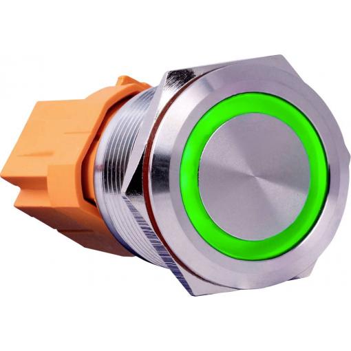 Joy-it BUTTON22C-L-GR, BUTTON22C-L-GR spínač s reverzací, 22.20 mm, 250 V/AC, 15 A, 1 ks