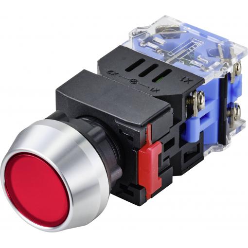 TRU COMPONENTS LAS0-L-11/R/12V, TC-9428108 tlačítko, 22 mm, 250 V, 5 A, 1 ks