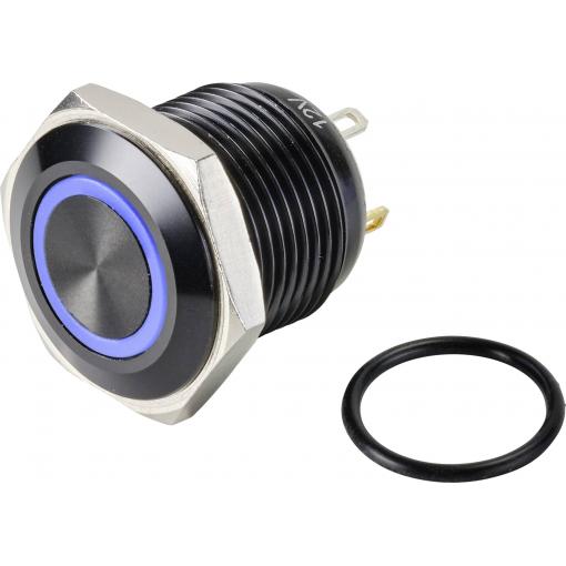 TRU COMPONENTS GQ16F-10E/J/B/12V/A, TC-9428164 tlačítko, 16 mm, 48 V/DC, 2 A, 1 ks
