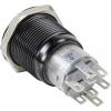 TRU COMPONENTS LAS1-AGQ-22E/R/12V/A, TC-9428172 tlačítko, 19 mm, 250 V/AC, 3 A, 1 ks