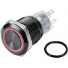 TRU COMPONENTS LAS1-AGQ-22E/R/12V/A, TC-9428172 tlačítko, 19 mm, 250 V/AC, 3 A, 1 ks