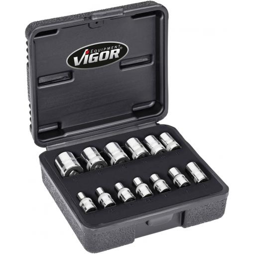 Vigor sada nástavců pro nástrčný klíč, 1/4 (6,3 mm), V7514/13