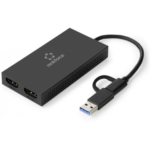 Renkforce HDMI adaptér RF-VDA-301 Vhodné pro značky (dokovací stanice pro notebook): Apple, Google, Microsoft