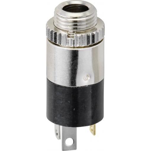 TRU COMPONENTS TC-9465724 jack konektor 3.5 mm zásuvka, vestavná vertikální Pólů: 3 stereo černá 1 ks