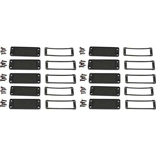 Hammond Electronics pouzdro hliník černá (d x š x v) 6 x 87 x 31 mm 10 ks