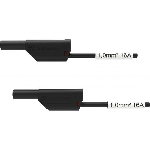 Schützinger VSFK 8500 / SIL1 / 200 / SW bezpečnostní měřicí kabely 4 mm zástrčka 4 mm zástrčka 200.00 cm černá 1 ks