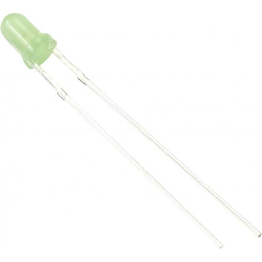TRU COMPONENTS LED s vývody 3 mm žlutozelená kulatý 3 mm 68 mcd 60 ° 20 mA