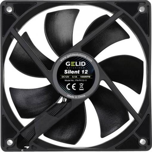 Gelid FN-PX12-11 PC větrák s krytem černá (š x v x h) 120 x 120 x 25 mm