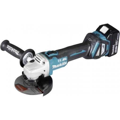 Makita Makita DGA513RTJ - Winkelschleifer - schnurlos DGA513RTJ Akumulátorová úhlová bruska 125 mm, vč. nabíječky, vč. 2x aku, kufřík, 18 V, 5 Ah