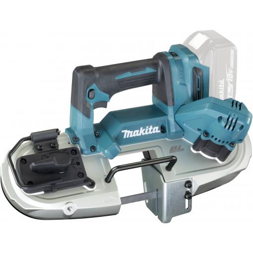 Makita DPB183Z akumulátorová pásová pila, max. řez 66 mm, 18 V, délka řezu 300 mm