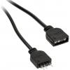 PC větrák prodlužovací kabel [1x zásuvka pro PC větrák 3pólová - 1x zástrčka pro PC větrák 3pólová] 0.50 m černá Kolink