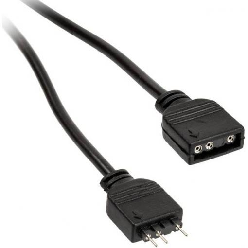 PC větrák prodlužovací kabel [1x zásuvka pro PC větrák 3pólová - 1x zástrčka pro PC větrák 3pólová] 0.50 m černá Kolink