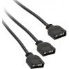 PC větrák Y kabel [1x zásuvka pro PC větrák 3pólová - 2x zásuvka pro PC větrák 3pólová] 0.30 m černá Kolink