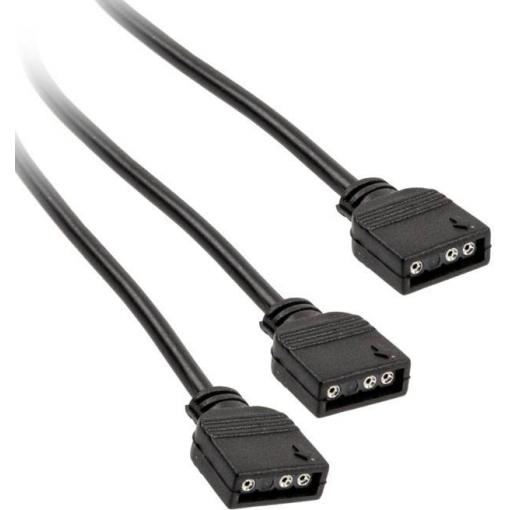 PC větrák Y kabel [1x zásuvka pro PC větrák 3pólová - 2x zásuvka pro PC větrák 3pólová] 0.30 m černá Kolink