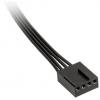 PC větrák Y kabel [1x zásuvka pro PC větrák 4pólová - 3x zásuvka pro PC větrák 4pólová] 0.35 m černá Kolink