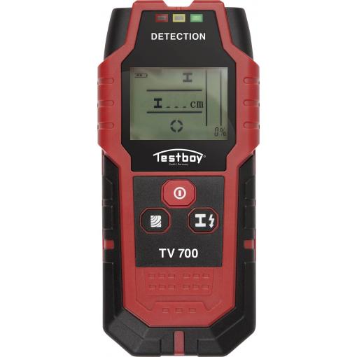 Testboy detektor TV 700 TV 700 Detekční hloubka (max.) 80 mm Druh materiálu dřeva, kabely vedoucí napětí, železných kovů