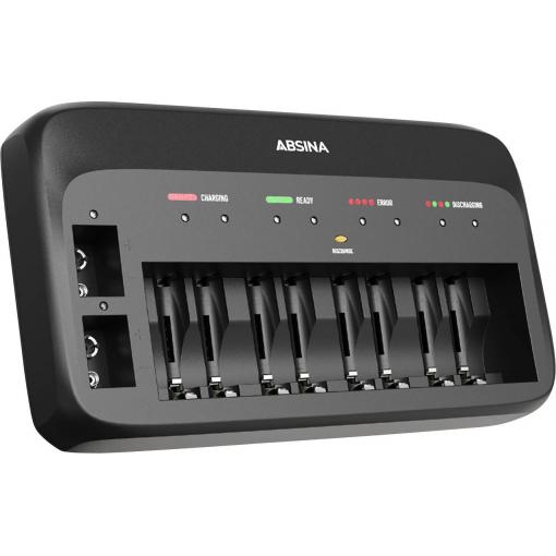 Absina 301003 rychlonabíječka NiMH, NiCd 9 V, AAA, AA
