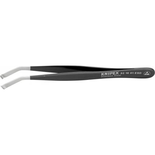 Knipex 92 16 01 ESD ESD Polohovací pinzeta, 1 ks, tupá, 120 mm