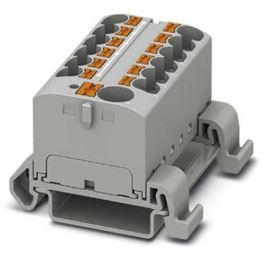Phoenix Contact PTFIX 10/12X4-NS35A GY 3273746 blok rozvaděče Pólů: 13 0.2 mm² 6 mm² šedá 8 ks