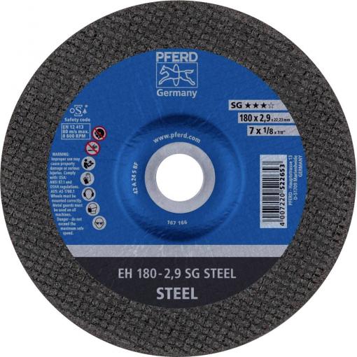 PFERD TOOLS EH 180-2,9 SG STEEL 61323322 řezný kotouč lomený 180 mm 25 ks ocel