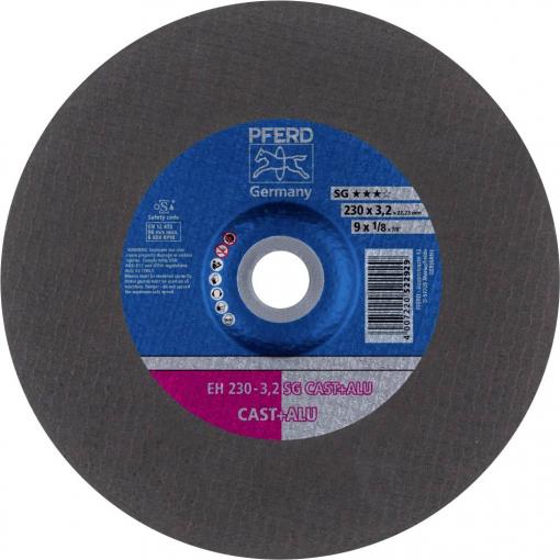 PFERD TOOLS EH 230-3,2 SG CAST+ALU 61324802 řezný kotouč lomený 230 mm 25 ks Slitina hliníku, Šedá / tvárná litina