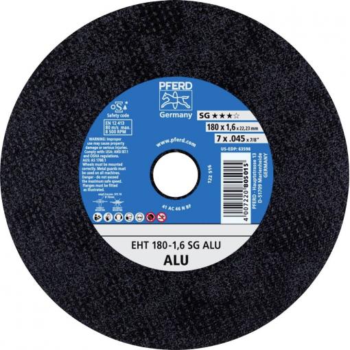 PFERD TOOLS EHT 180-1,6 SG ALU 61326119 řezný kotouč rovný 180 mm 25 ks hliník, neželezné kovy