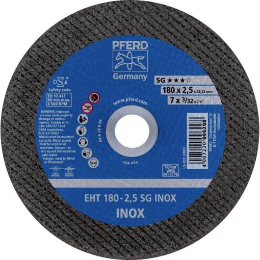 PFERD TOOLS EHT 180-2,5 SG INOX 61326423 řezný kotouč rovný 180 mm 25 ks nerezová ocel