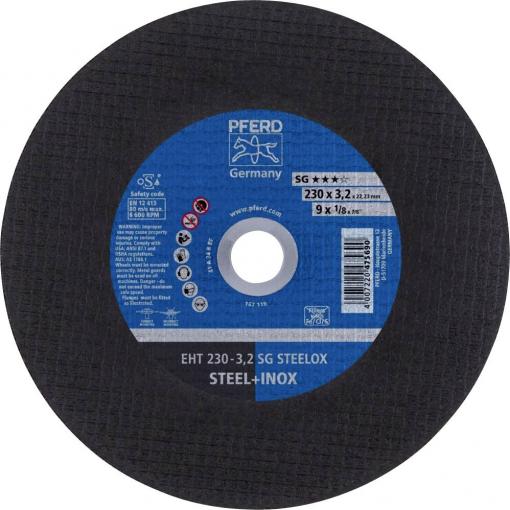 PFERD TOOLS EHT 230-3,2 SG STEELOX 61328432 řezný kotouč rovný 230 mm 25 ks nerezová ocel, ocel
