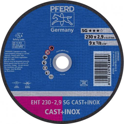 PFERD TOOLS EHT 230-2,9 SG CAST+INOX 61328832 řezný kotouč rovný 230 mm 25 ks nerezová ocel, litina , ocelový odlitek