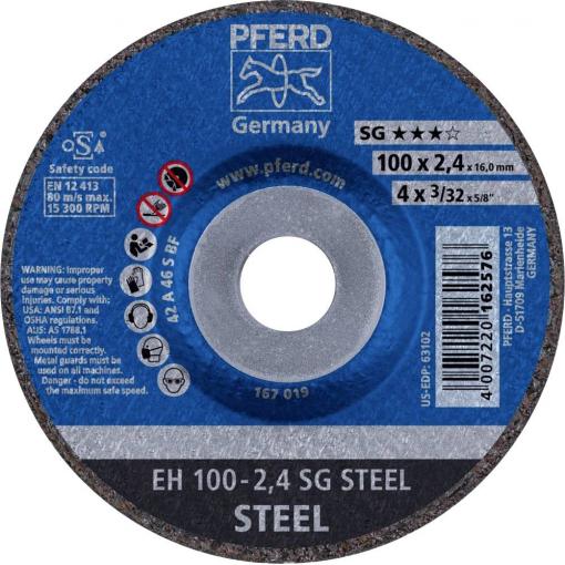 PFERD TOOLS EH 100-2,4 SG STEEL/16,0 61339116 řezný kotouč lomený 100 mm 25 ks ocel