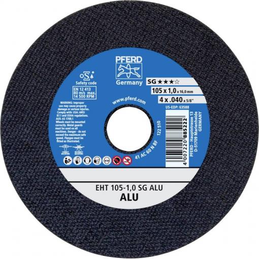 PFERD TOOLS EHT 105-1,0 SG ALU 61339430 řezný kotouč rovný 105 mm 25 ks hliník, neželezné kovy