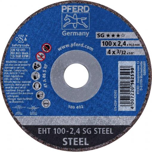 PFERD TOOLS EHT 100-2,4 SG STEEL/16,0 61340116 řezný kotouč rovný 100 mm 25 ks ocel