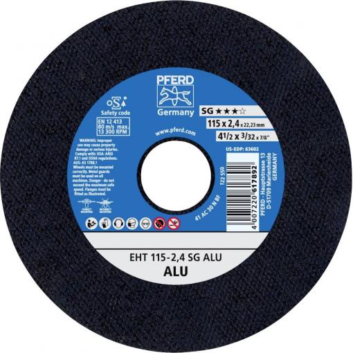 PFERD TOOLS EHT 115-2,4 SG ALU 61340550 řezný kotouč rovný 115 mm 25 ks hliník, neželezné kovy