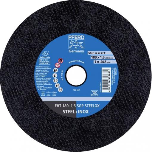 PFERD TOOLS EHT 180-1,6 SGP STEELOX 61343122 řezný kotouč rovný 180 mm 25 ks nerezová ocel, ocel