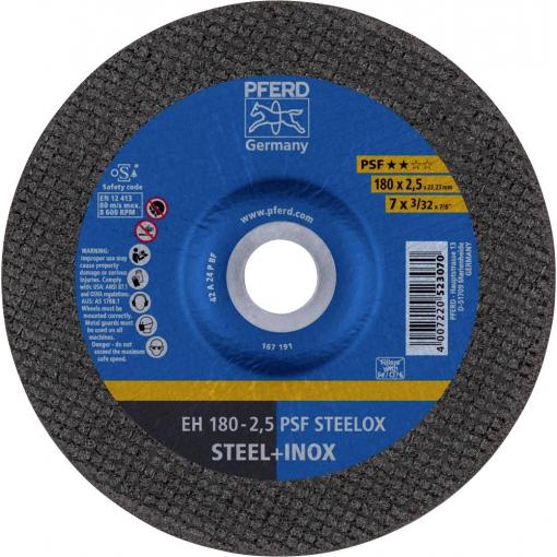 PFERD TOOLS EH 180-2,5 PSF STEELOX 61726326 řezný kotouč lomený 180 mm 25 ks nerezová ocel, ocel