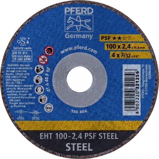 PFERD TOOLS EHT 100-2,4 PSF STEEL/16,0 61741116 řezný kotouč rovný 100 mm 25 ks ocel