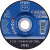 PFERD TOOLS 62212737 E 125-7 ZIRKON SGP STEEL brusný kotouč lomený Průměr 125 mm Ø otvoru 22.23 mm ocel 10 ks