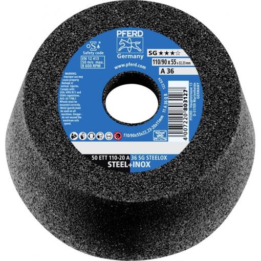 PFERD TOOLS 63418226 Brusný hrnec 50 ETT 110-20 A 36 SG STEELOX 11 cm 2 ks