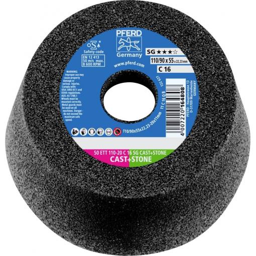 PFERD TOOLS 63518222 Brusný hrnec 50 ETT 110-20 C 16 SG CAST+STONE 11 cm 2 ks