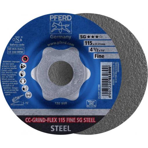 PFERD TOOLS 64187115 brusný kotouč Průměr 115 mm Zrnitost=60 10 ks