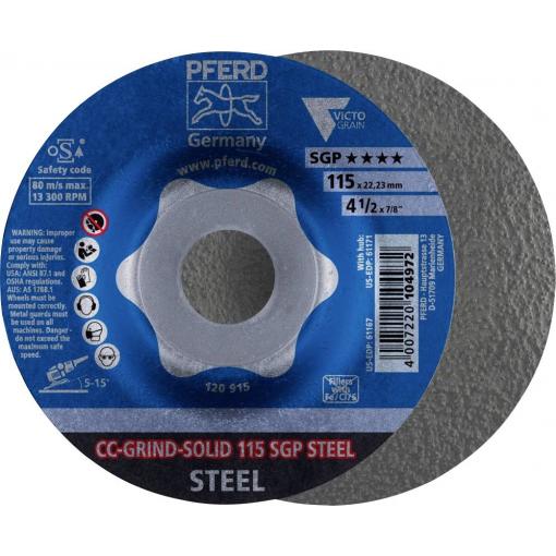 PFERD TOOLS 64187116 brusný kotouč Průměr 115 mm Zrnitost=36 10 ks