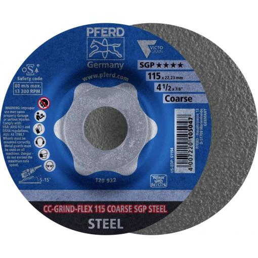 PFERD TOOLS 64188116 brusný kotouč Průměr 115 mm Zrnitost=36 10 ks