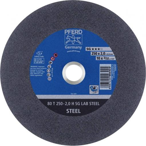 PFERD TOOLS 80 T 250-2,0 H SG LAB STEEL/32,0 66300060 řezný kotouč rovný 250 mm 20 ks kalená ocel , litina , ocel, ocel, ocelový odlitek, ocelový odlitek