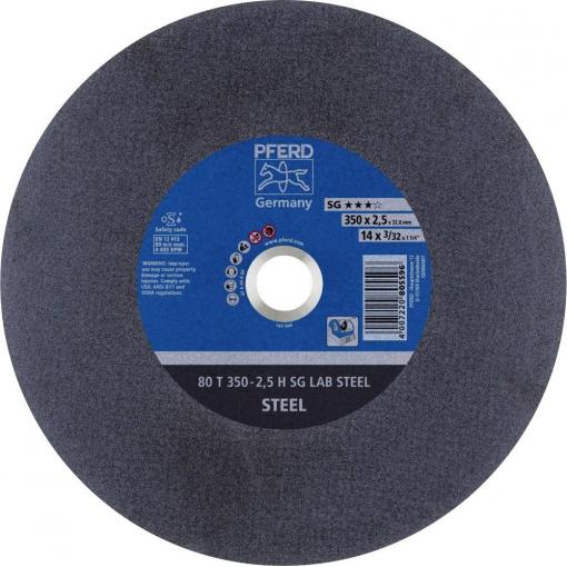PFERD TOOLS 80 T 350-2,5 H SG LAB STEEL/32,0 66300130 řezný kotouč rovný 350 mm 10 ks kalená ocel , litina , ocel, ocel, ocelový odlitek, ocelový odlitek