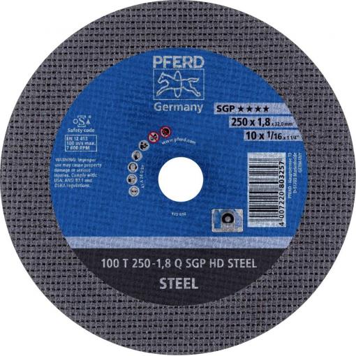 PFERD TOOLS 100 T 250-1,8 Q SGP HD STEEL/32,0 66322132 řezný kotouč rovný 250 mm 20 ks kalená ocel , ocel